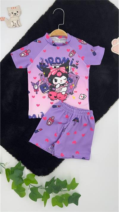 20025-2 Kuromi Desenli Mayo LİLA