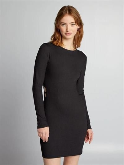 Bel Detaylı Mini Elbise