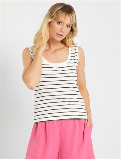 U Yaka Çizgili Atlet