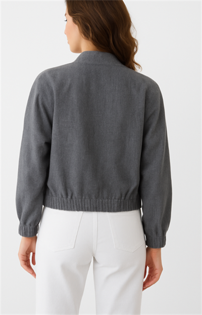 Kaşe Bomber Mont/Ceket