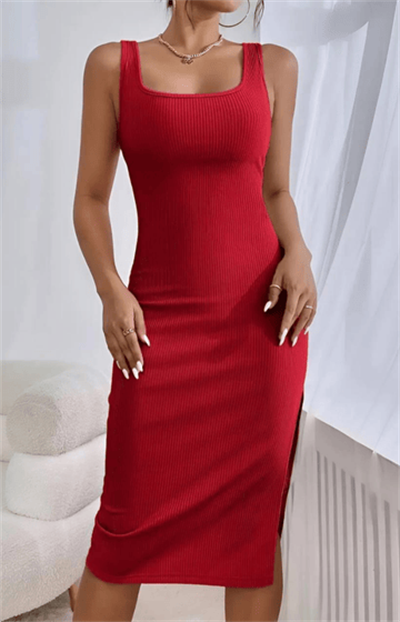 KAŞKORSE DOKUMA YIRTMAÇLI ELBİSE