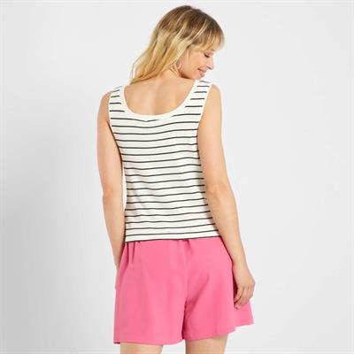 U Yaka Çizgili Atlet