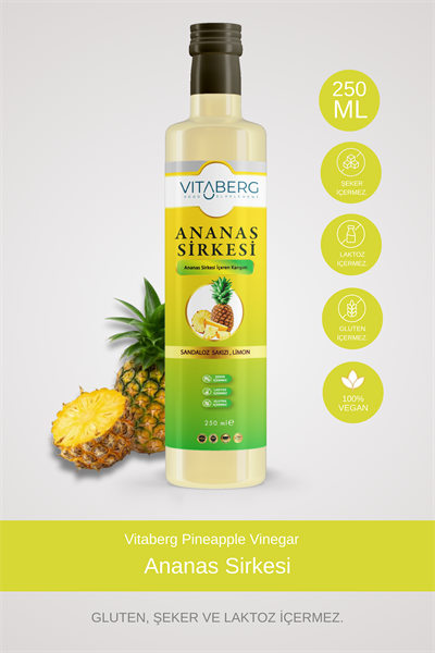 Ananas Sirkesi | Sandaloz Sakızı ve Limon Ekstrakt İçeren Karışım 250 ml