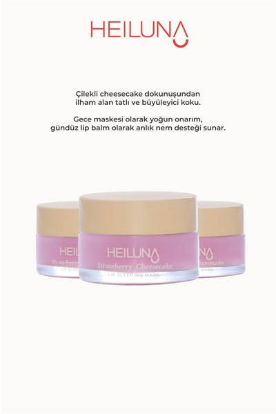 Besleyici Gece Dudak Maskesi 20g - Çilek Özü, E Vitamini ve Doğal Yağlar İçeren Bakım