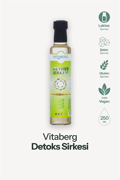 Detoks Sirkesi | Kayısı, Yeşil Çay ve Bitkisel Ekstrakt İçeren Karışım 250 ml