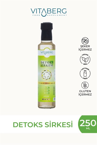 Detoks Sirkesi | Kayısı, Yeşil Çay ve Bitkisel Ekstrakt İçeren Karışım 250 ml