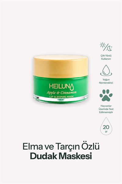 Çatlak ve Kuru Dudaklar İçin Gece Maskesi 20g - Elma Tarçın Aromalı Yoğun Nemlendirici