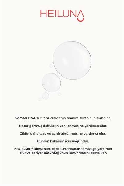 Heiluna Somon DNA Yüz Temizleme Jeli | Aloe Vera & Niasinamid | 150 ml