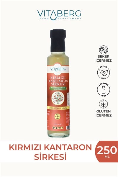 Kırmızı Kantaron ve Bitkisel Ekstrakt İçeren Sirke 250 ml