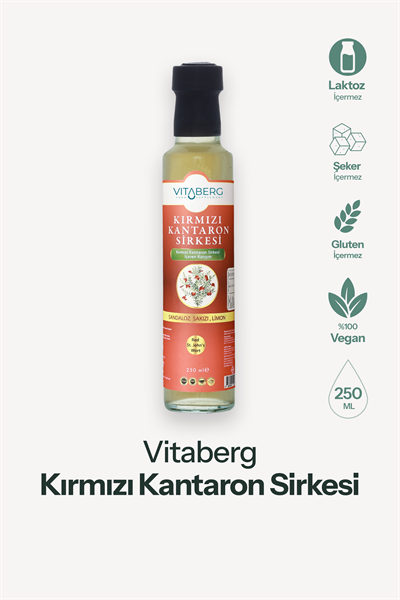 Kırmızı Kantaron Sirkesi  | Elma ve Bitkisel Ekstrakt İçeren Karışım 250 ml