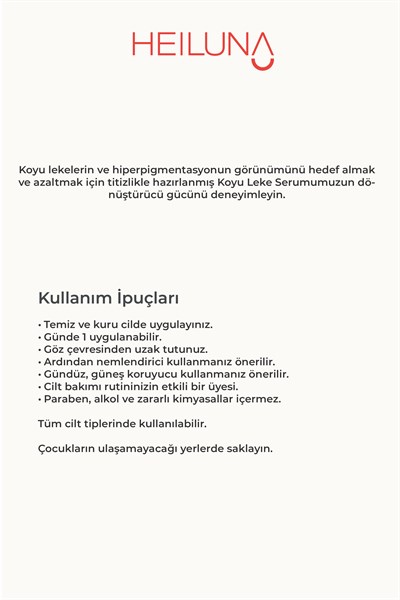 Koyu Leke Karşıtı Serum