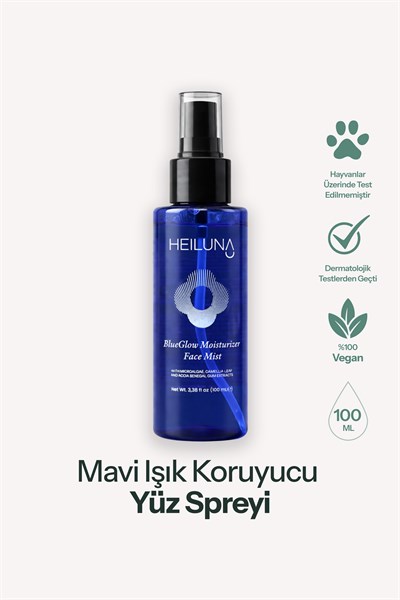 Mavi Işık Koruyucu Işıltı Veren Yüz Spreyi | Mikroalg & Akasya Senegal | 100 ml