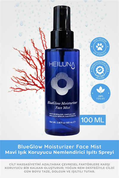 Mavi Işık Koruyucu Işıltı Veren Yüz Spreyi | Mikroalg & Akasya Senegal | 100 ml