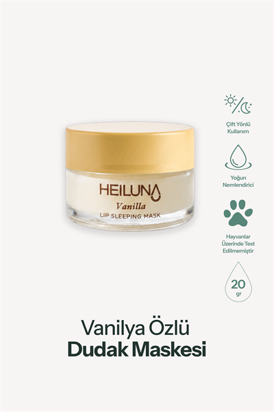 Vanilya Özlü Gece Dudak Maskesi 20g | E Vitamini, Shea Yağı Besleyici Bakım