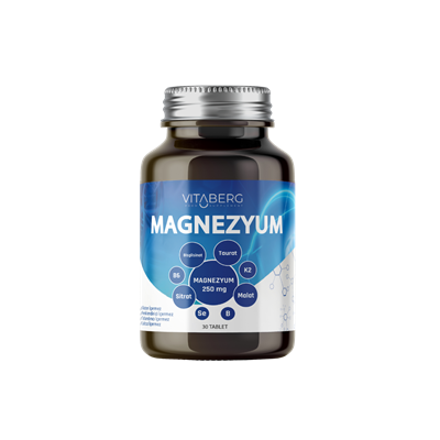 Vitaberg Magnezyum | Bisglisinat, Taurat, Sitrat, Malat + K2, B6, Bor, Selenyum