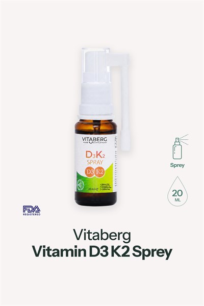 Vitamin D3 K2 Sprey | Günlük Kemik ve Bağışıklık Desteği