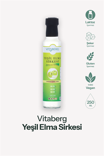 Yeşil Elma Sirkesi | Sandaloz Sakızı ve Limon Ekstrakt İçeren Karışım 250 ml