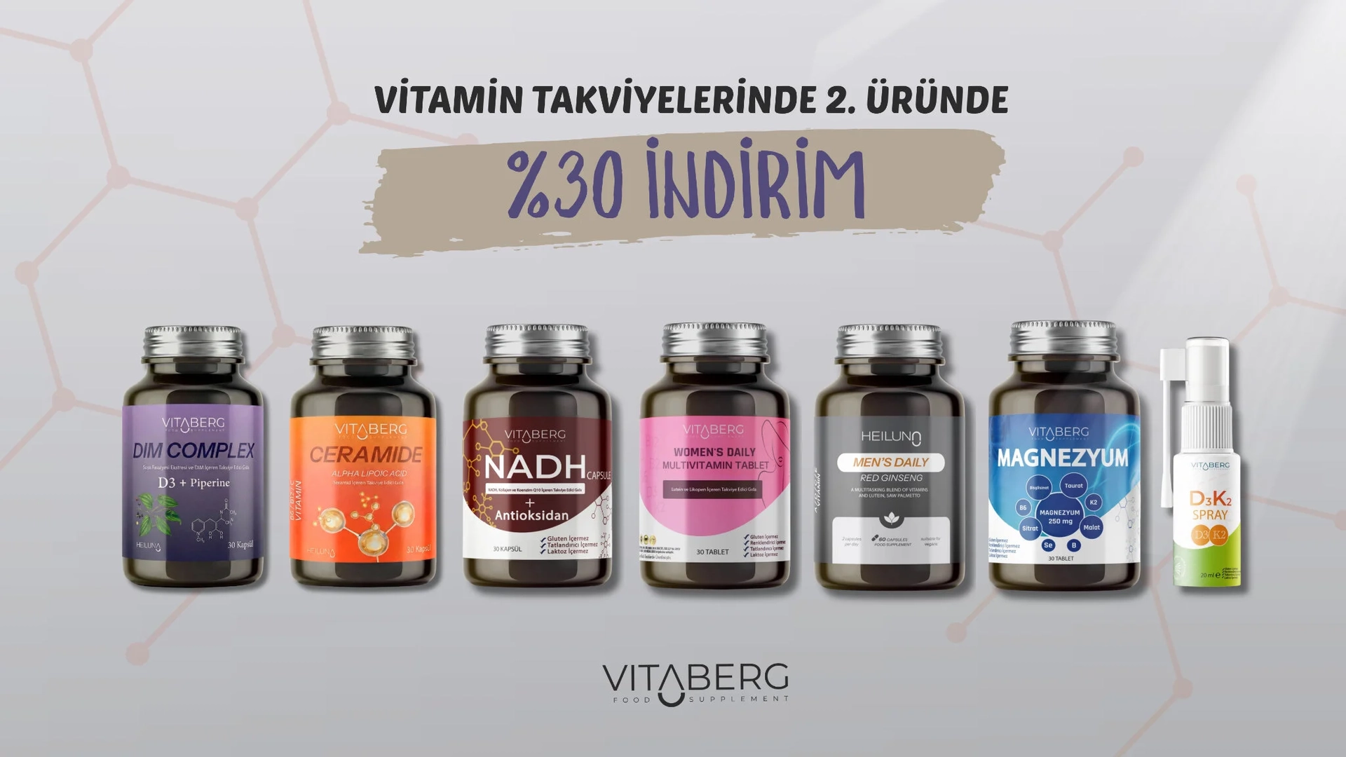 Vitaminlerde 2. Ürün %30 İndirimli