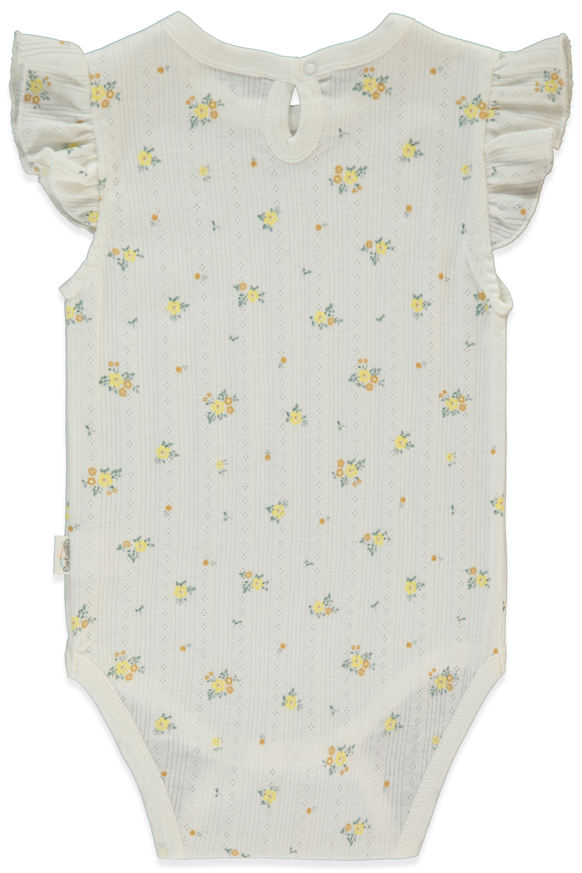 AJURLU KISA KOLLU BODY YAŞ BASKILI (BLOOM) SARI