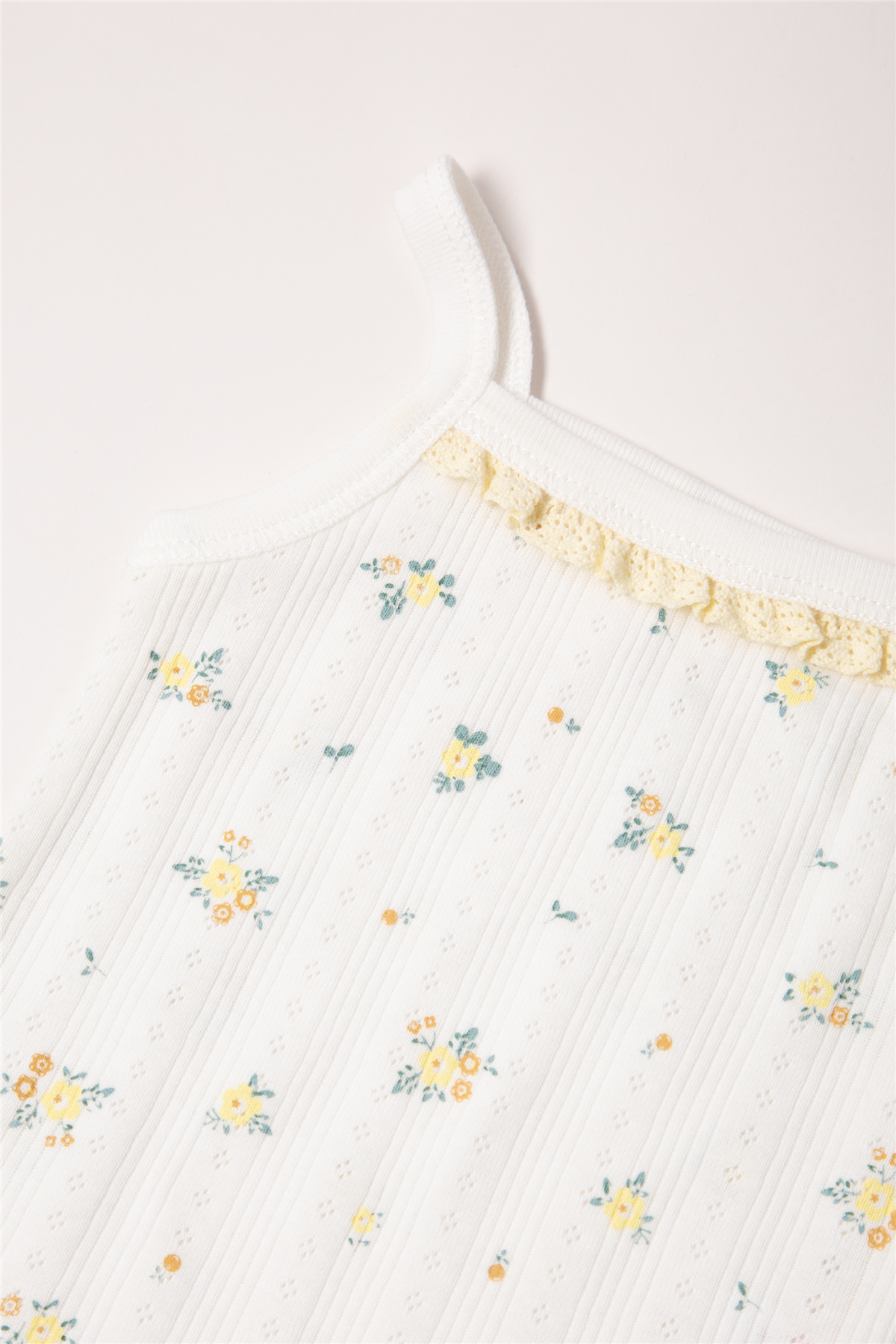 AJURLU PATİKLİ PANTOLON 2Lİ TAKIM  (BLOOM) SARI