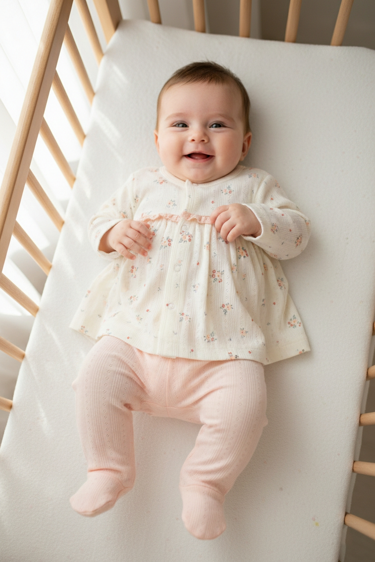 AJURLU PATİKLİ PİJAMA TAKIMI 2Lİ (BLOOM) PEMBE