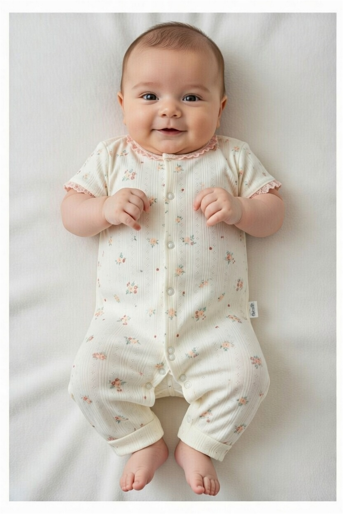 AJURLU PATİKSİZ MINI TULUM (BLOOM) PEMBE