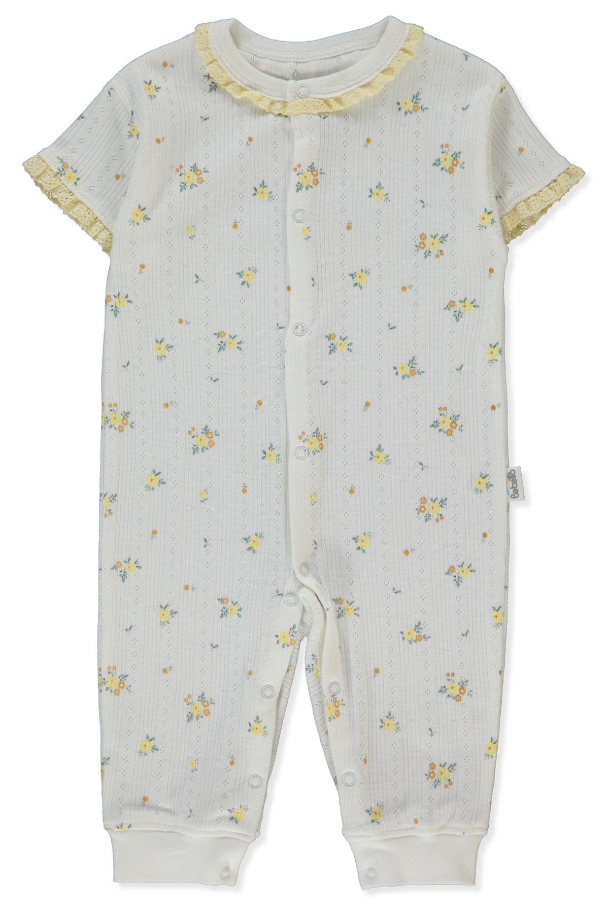 AJURLU PATİKSİZ MINI TULUM (BLOOM) SARI