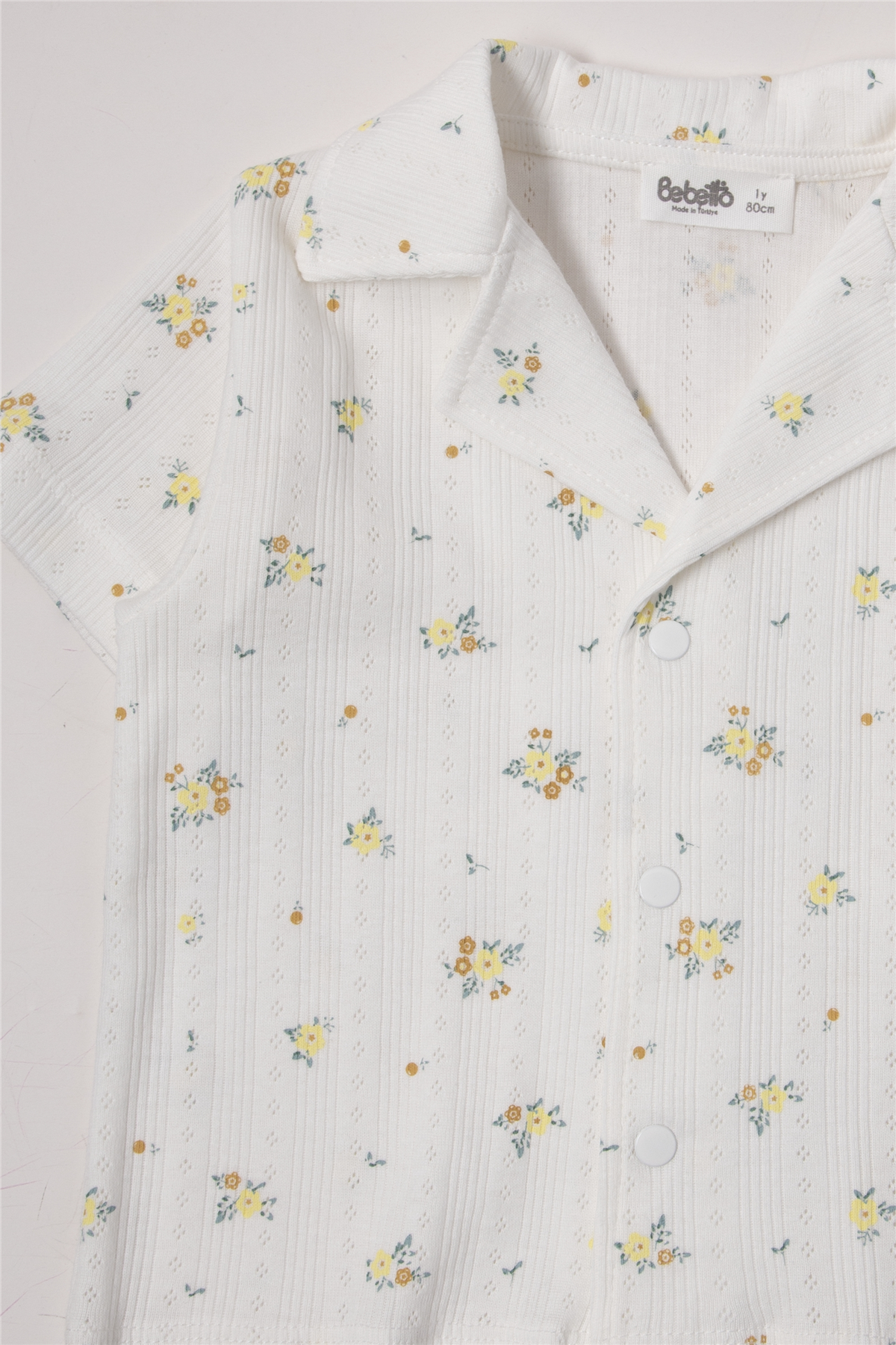 AJURLU ŞORTLU PİJAMA TAKIMI 2Lİ (SWEET PYJAMAS/26) SARI