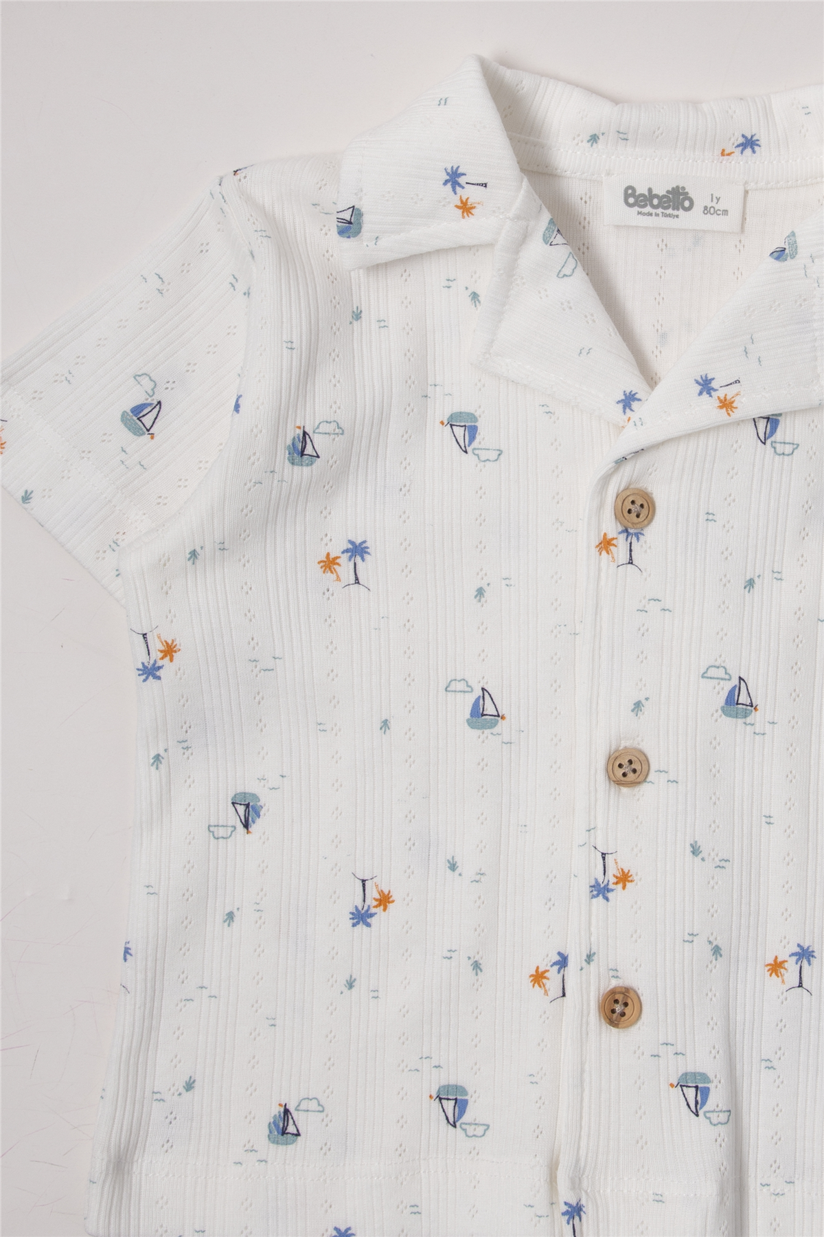 AJURLU ŞORTLU PİJAMA TAKIMI 2Lİ (SWEET PYJAMAS/26) PETROL YEŞİL