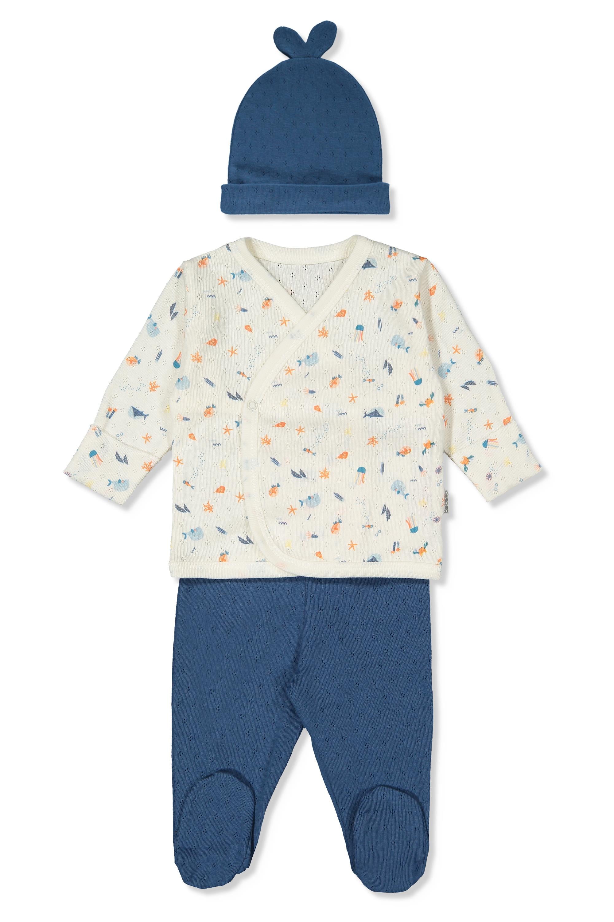 AJURLU ZIBIN SET 3LÜ TAKIM (SHIP BOY) LACİVERT