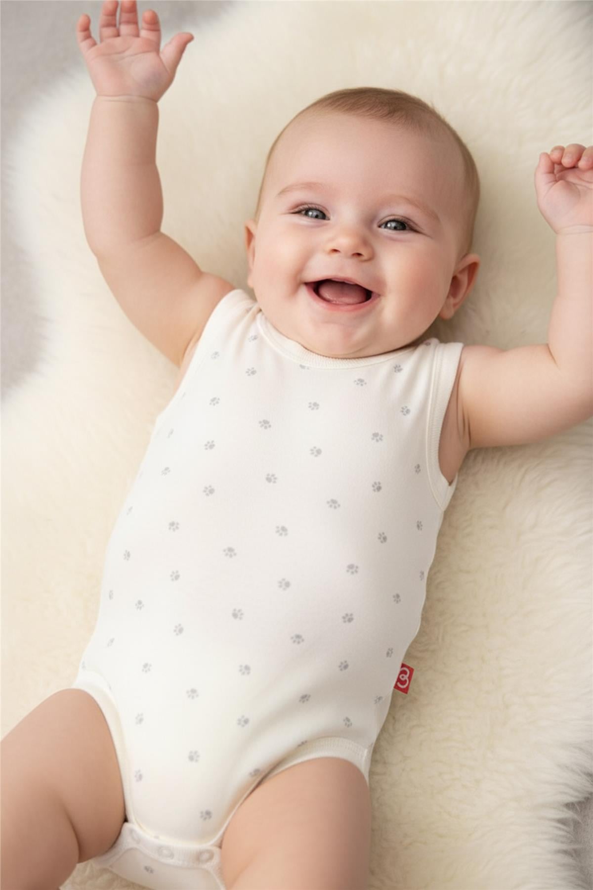 ATLET BODY 3LÜ (CUTE BEAR) GRİ MELANJ
