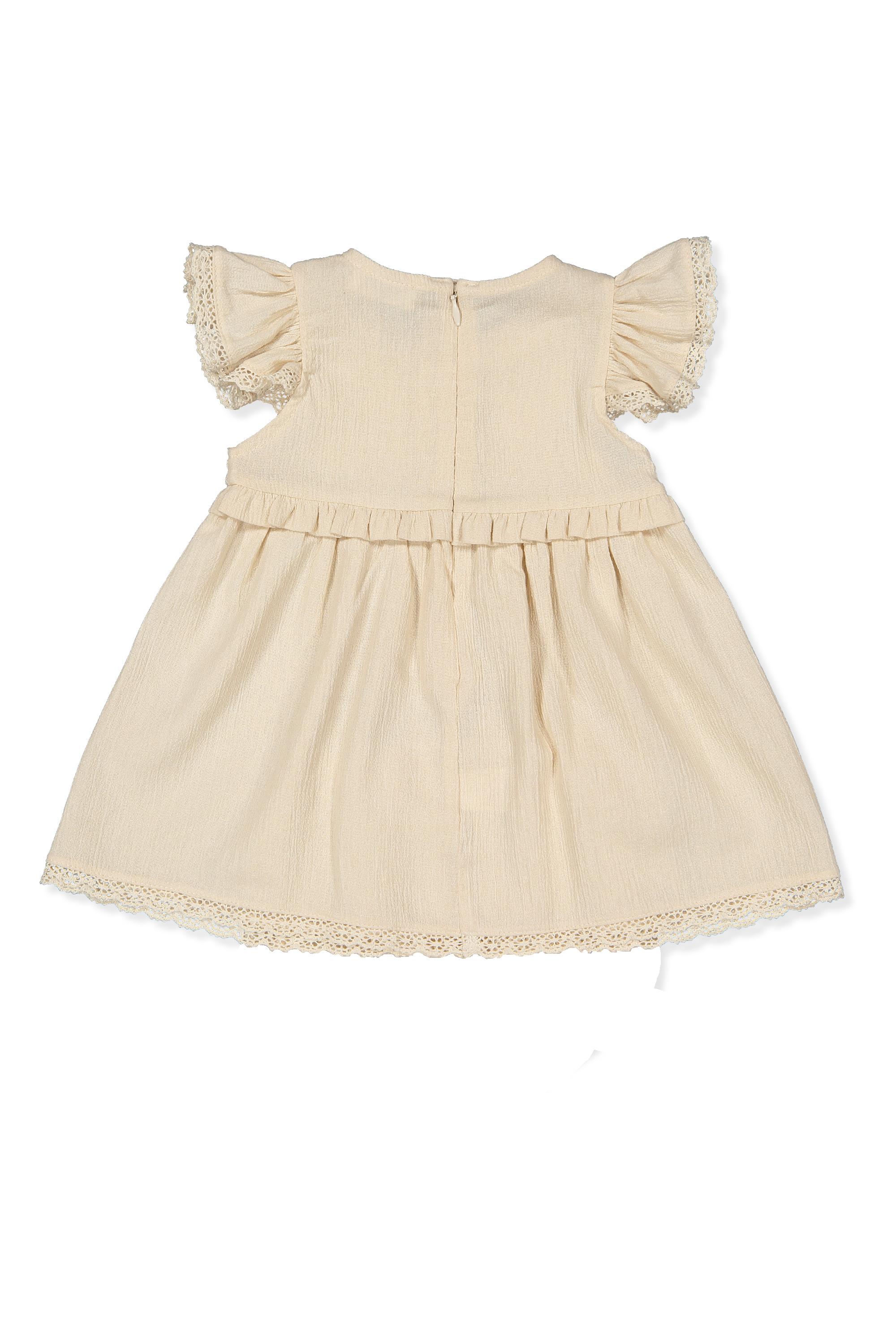 DOKUMA ELBİSE (CRINKLE) BEJ