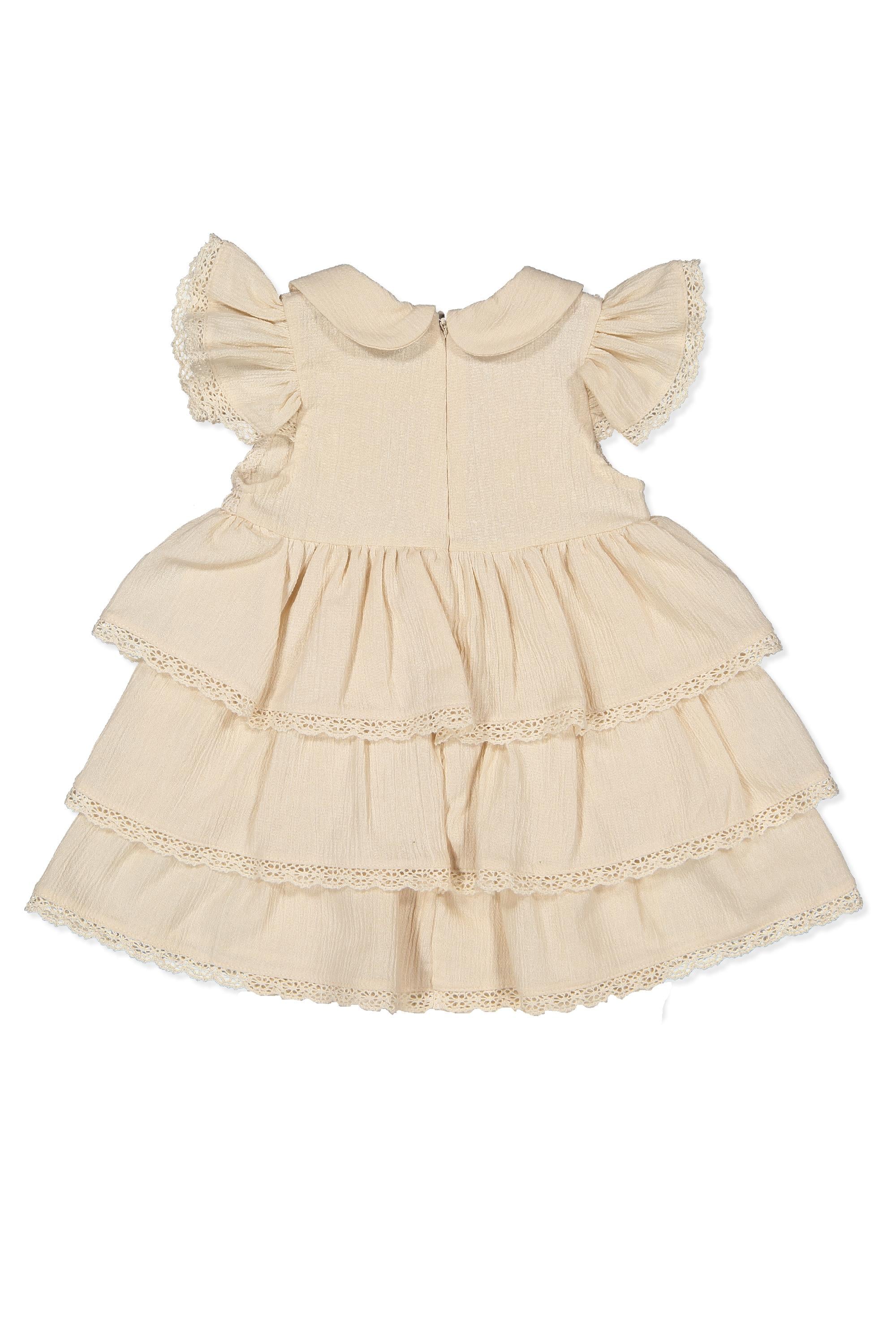 DOKUMA ELBİSE (CRINKLE) BEJ