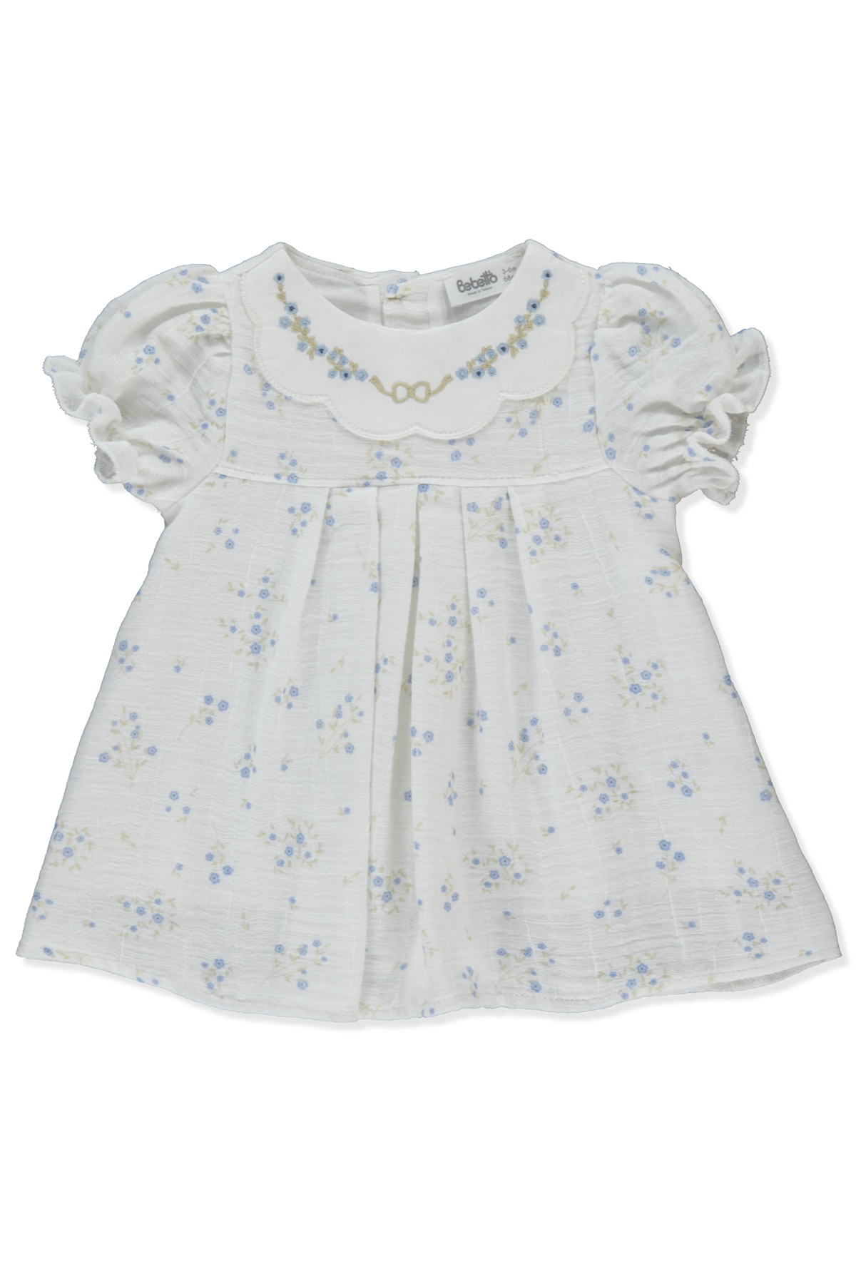 DOKUMA ELBİSE (FLOWERY) EKRU