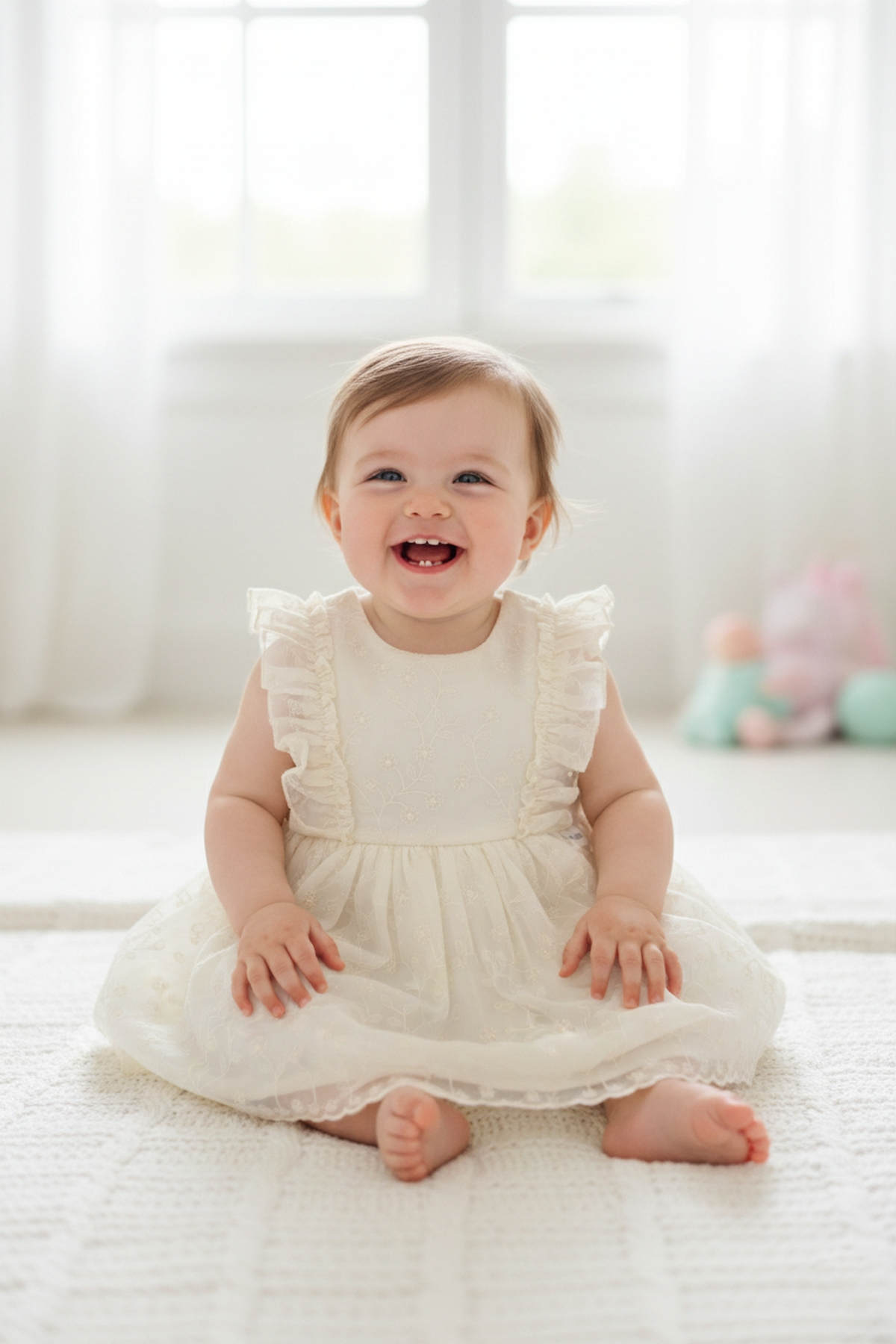 DOKUMA ELBİSE (FOR PRINCESS) EKRU