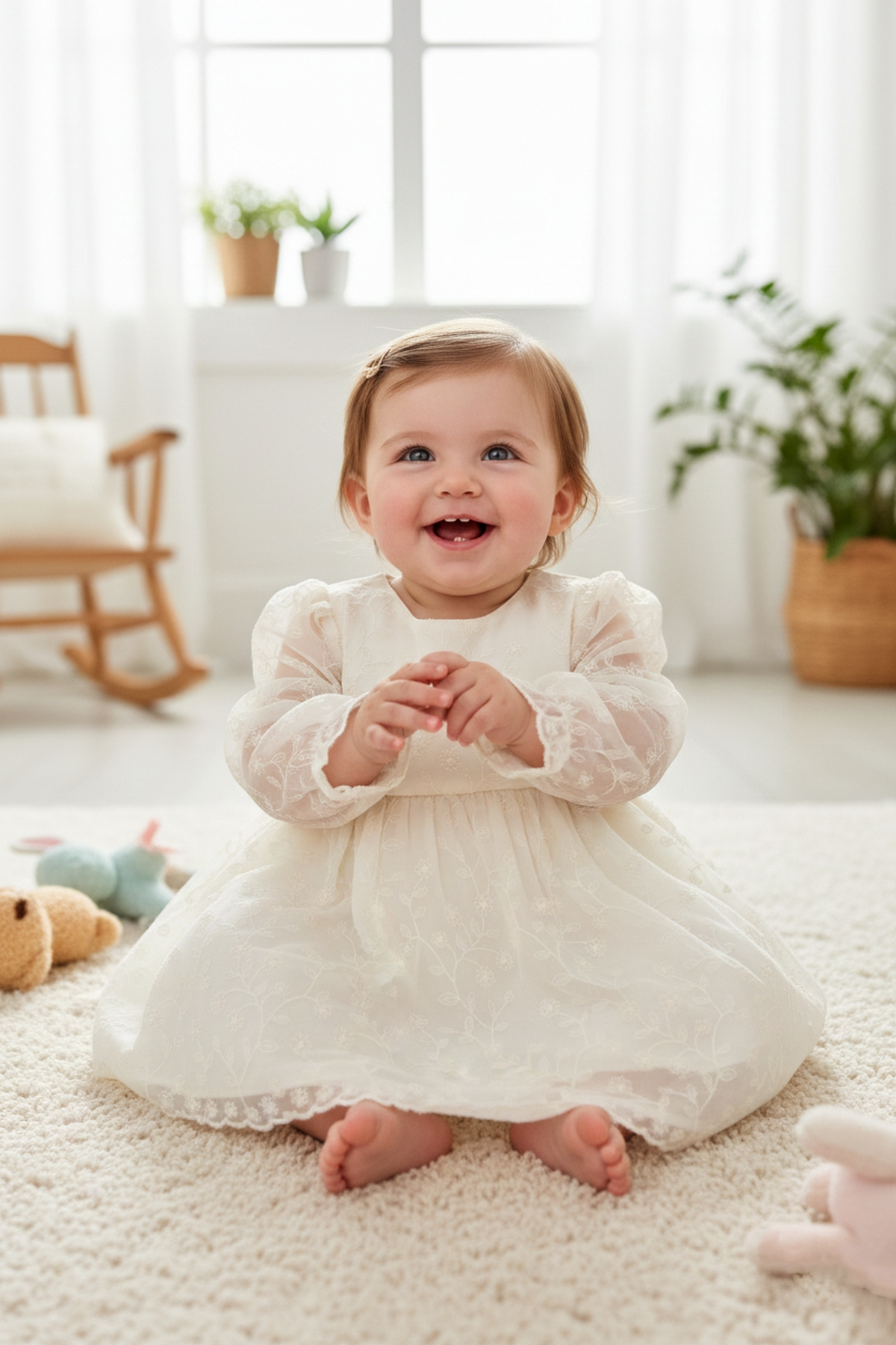 DOKUMA ELBİSE (FOR PRINCESS) EKRU