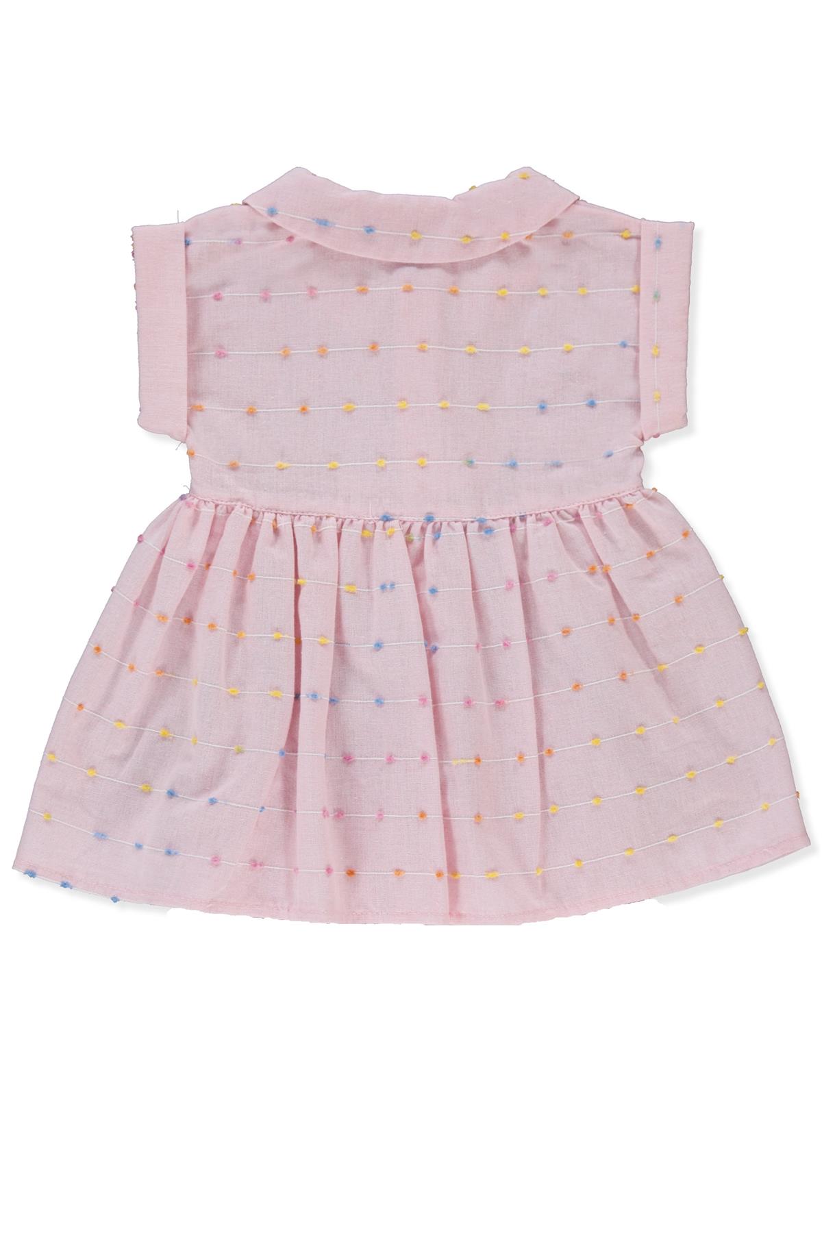 DOKUMA ELBİSE (PONPON TEAM) PEMBE