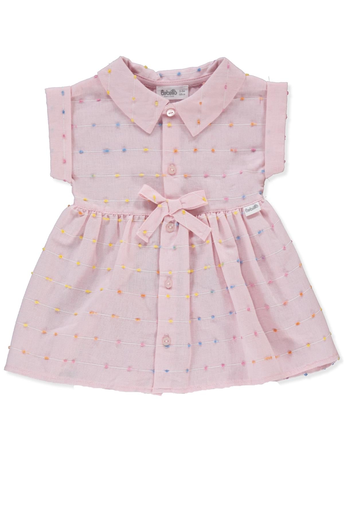DOKUMA ELBİSE (PONPON TEAM) PEMBE