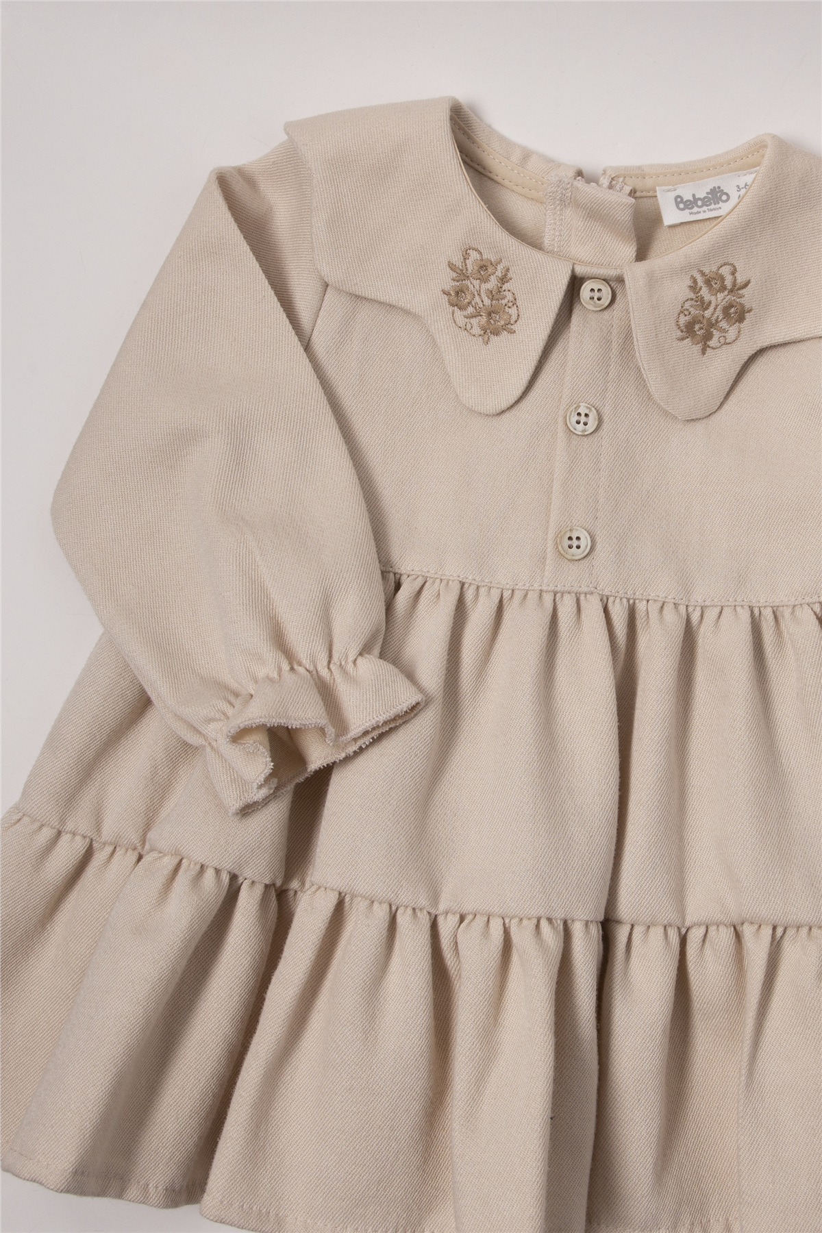 DOKUMA ELBİSE (STYLISH) BEJ