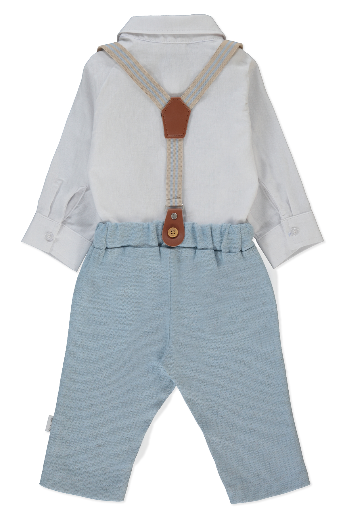 DOKUMA PANTOLON 2Lİ TAKIM (LITTLE SIR) MAVİ