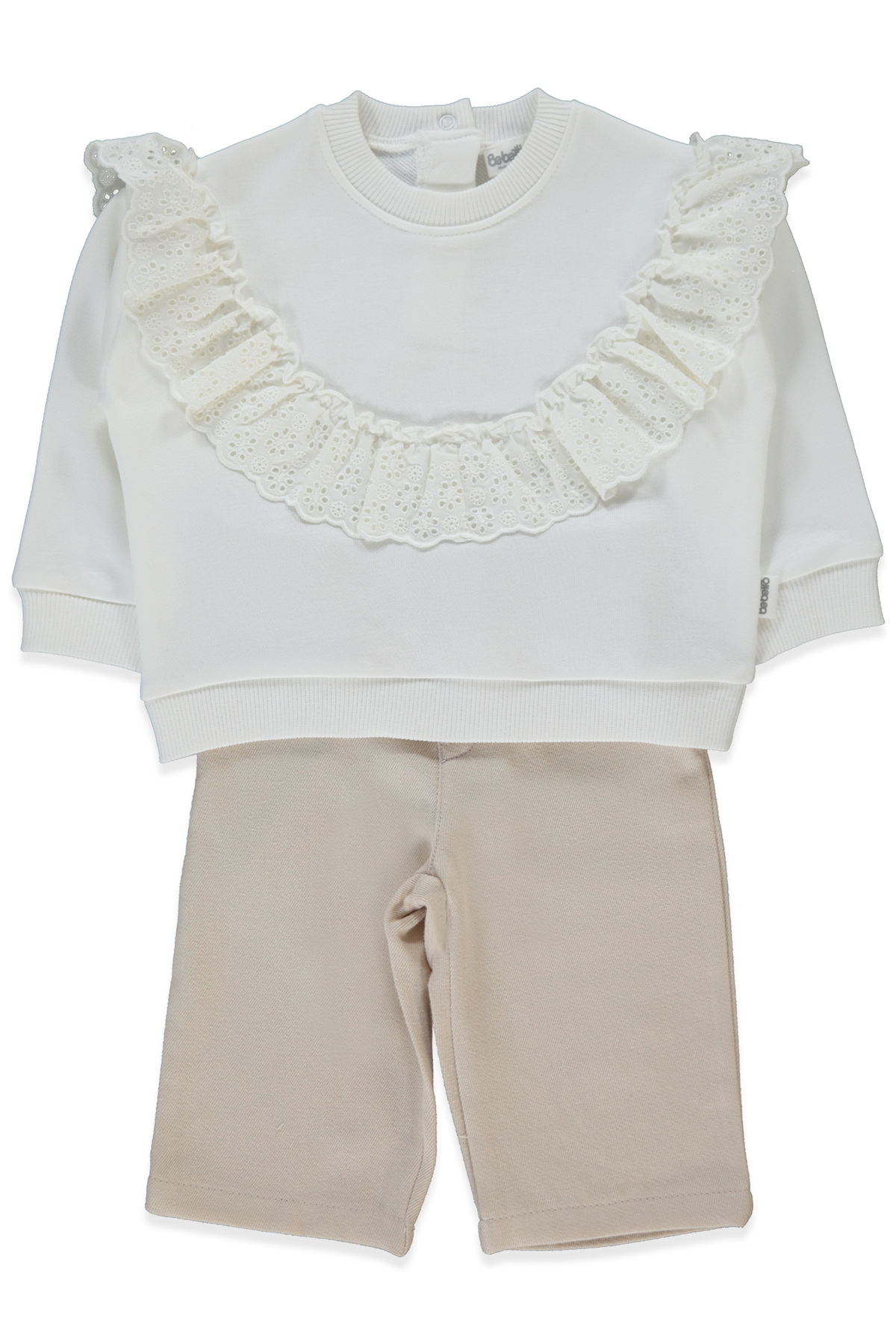 DOKUMA PANTOLON 2Lİ TAKIM (STYLISH) BEJ