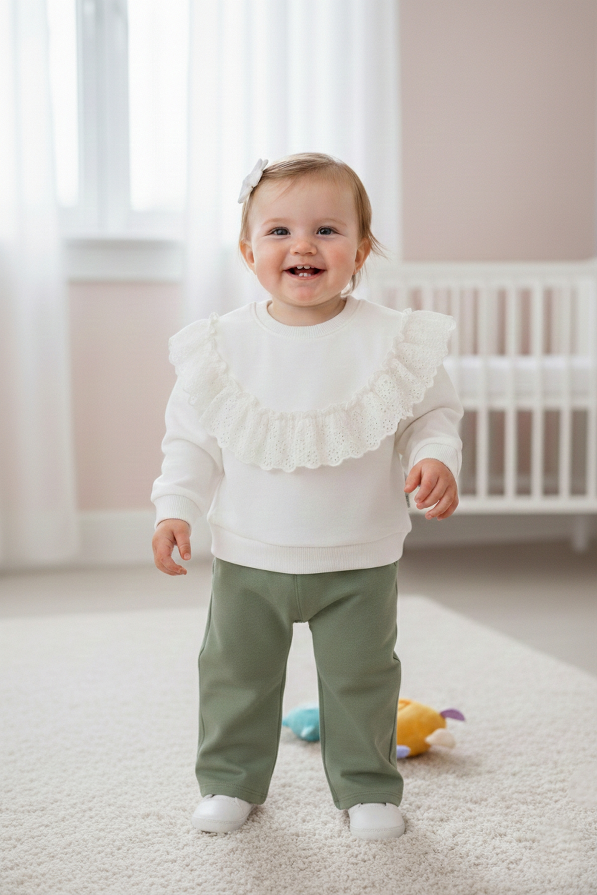 DOKUMA PANTOLON 2Lİ TAKIM (STYLISH) YEŞİL
