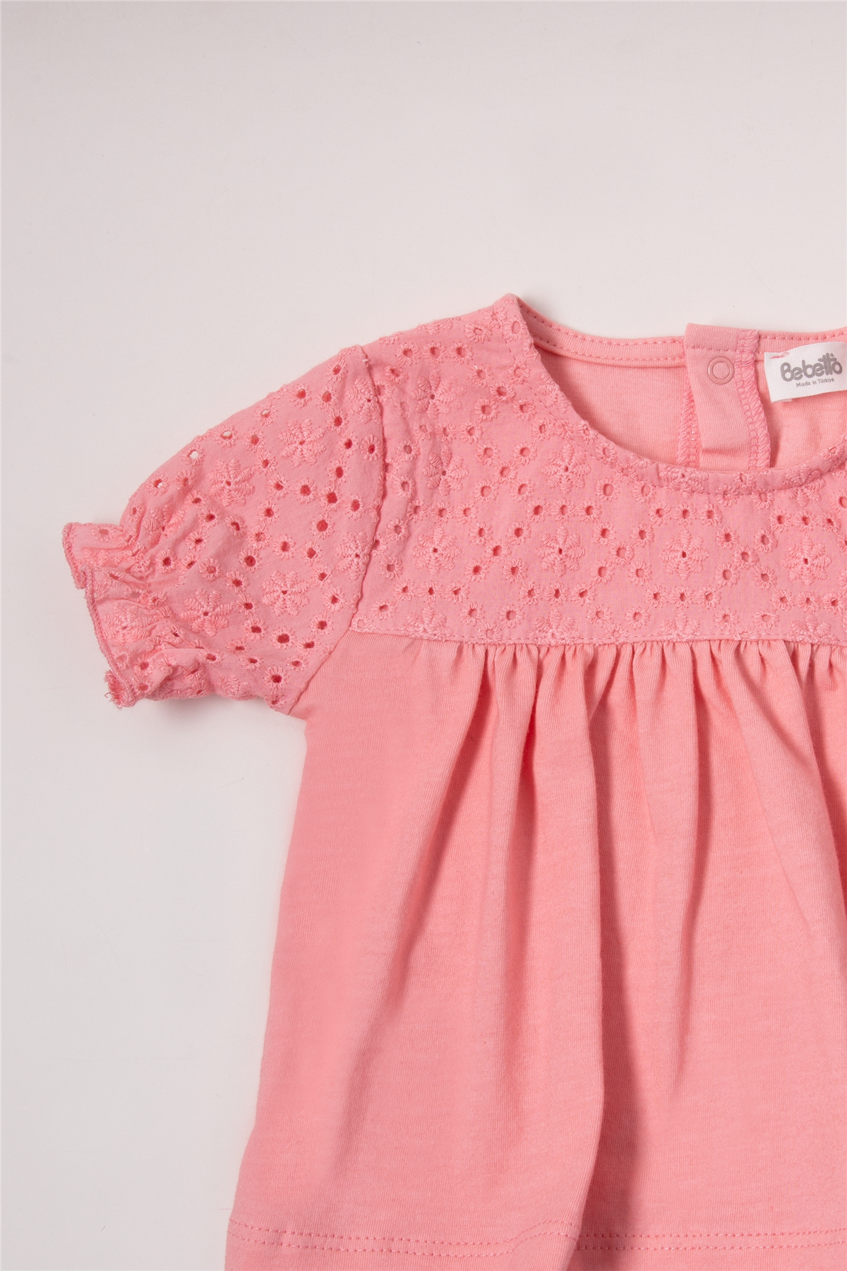 DOKUMA ŞORT 2Lİ TAKIM (LOVELY FLOWERS) PEMBE