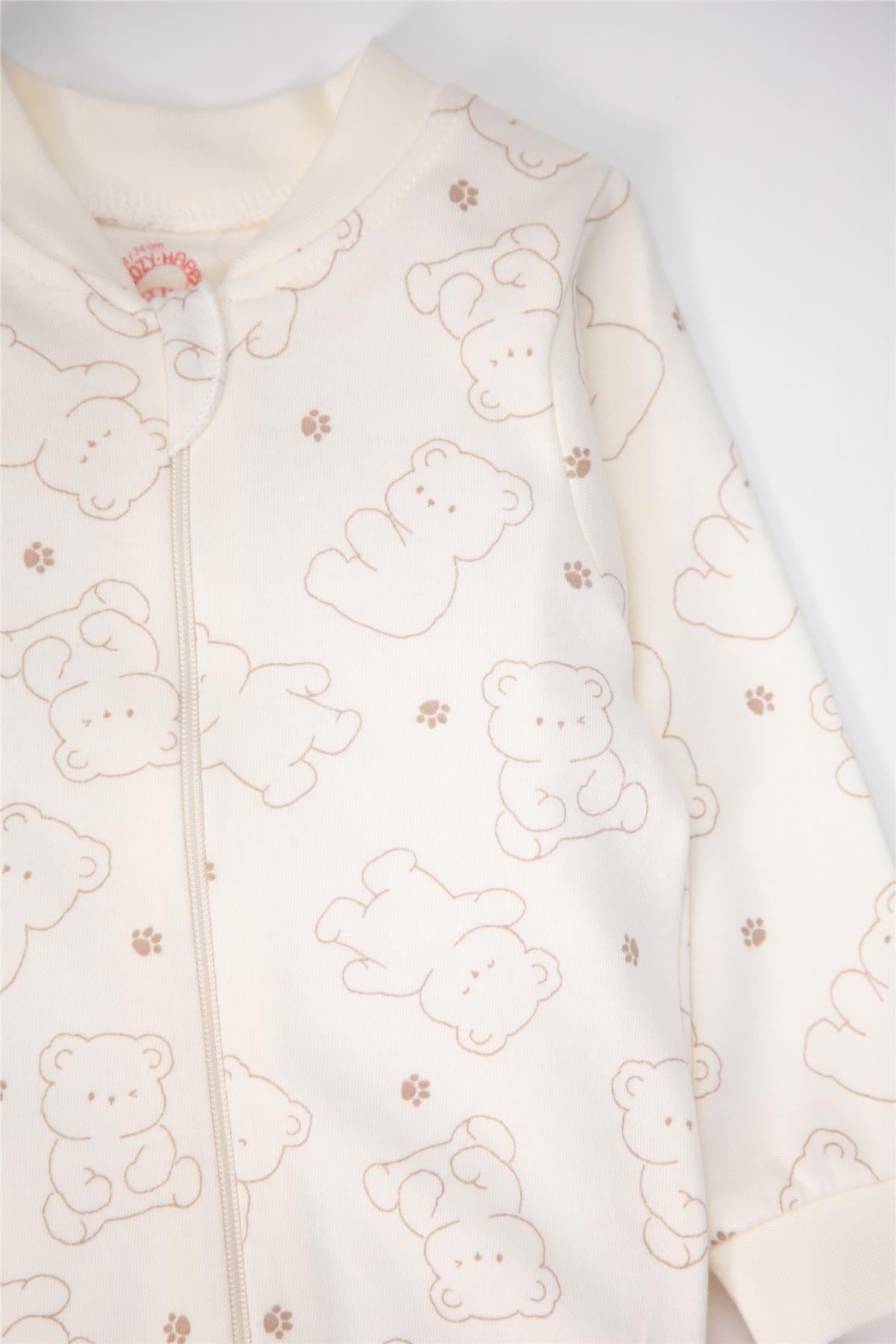 ELDİVENSİZ PATİKSİZ TULUM 2Lİ (CUTE BEAR) BEJ
