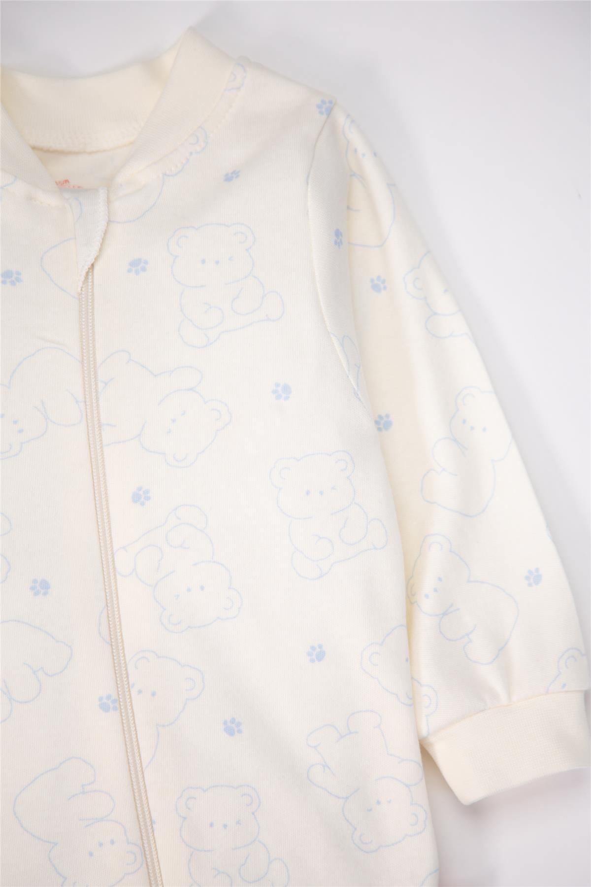 ELDİVENSİZ PATİKSİZ TULUM 2Lİ (CUTE BEAR) MAVİ