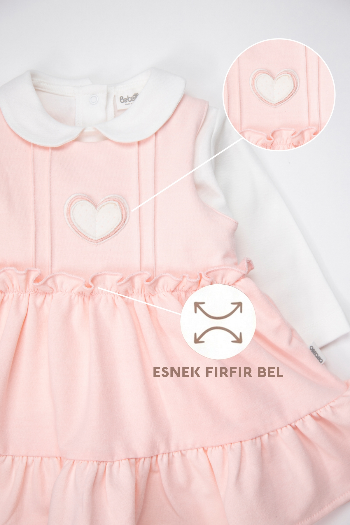 İKİ İP ELBİSE 2Lİ TAKIM (THE CLOUDS) PEMBE