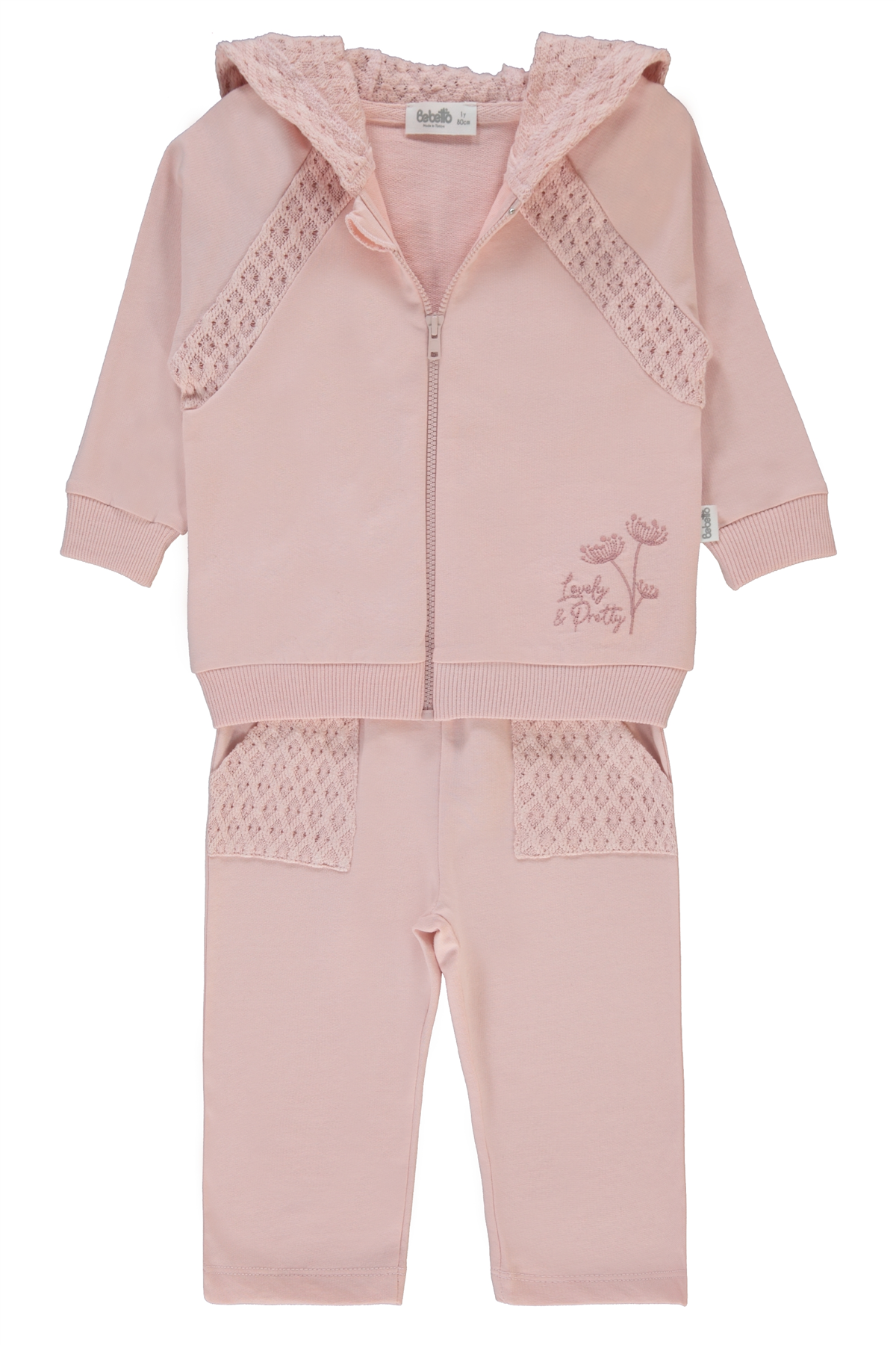İKİ İP HIRKA 2Lİ TAKIM (LACY GIRL) PEMBE