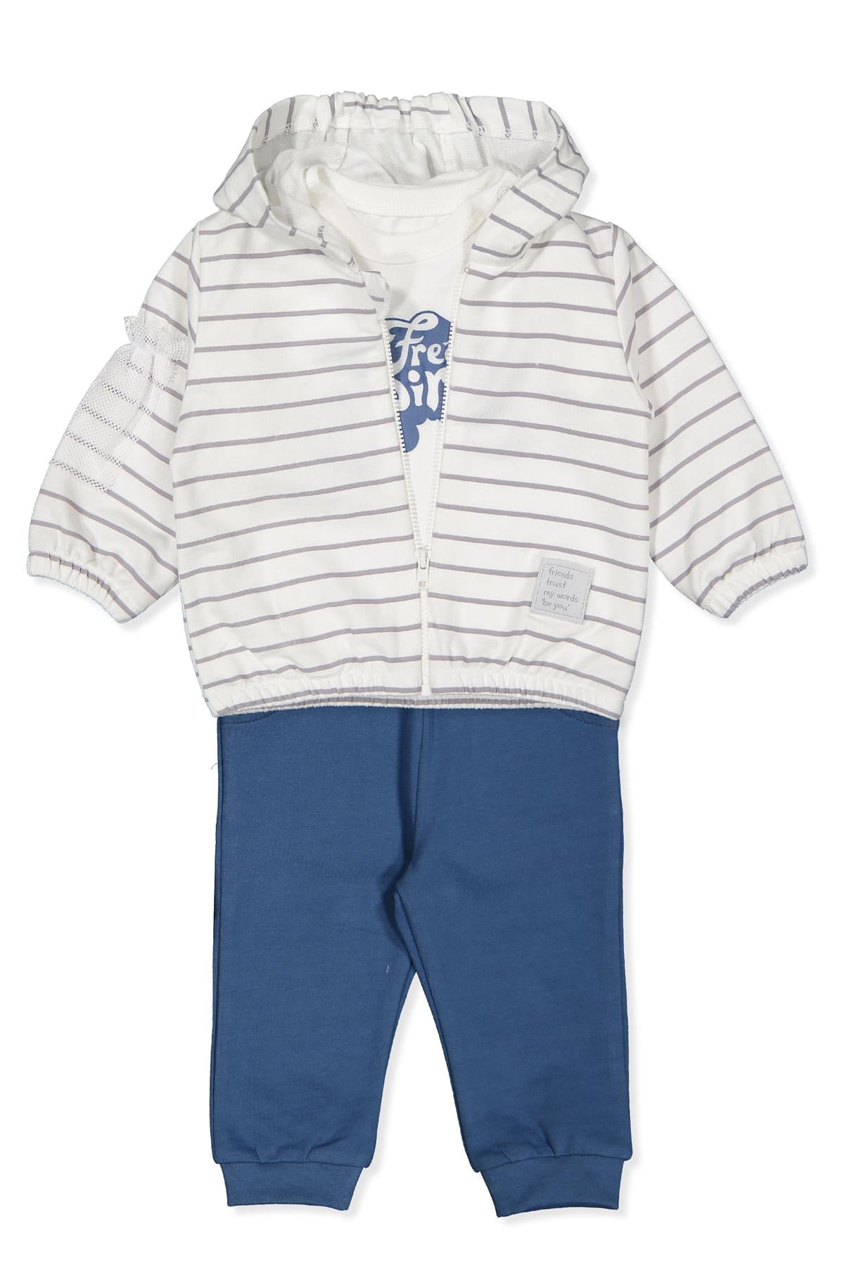 İKİ İP HIRKA 3LÜ TAKIM (FREE SPIRIT) LACİVERT