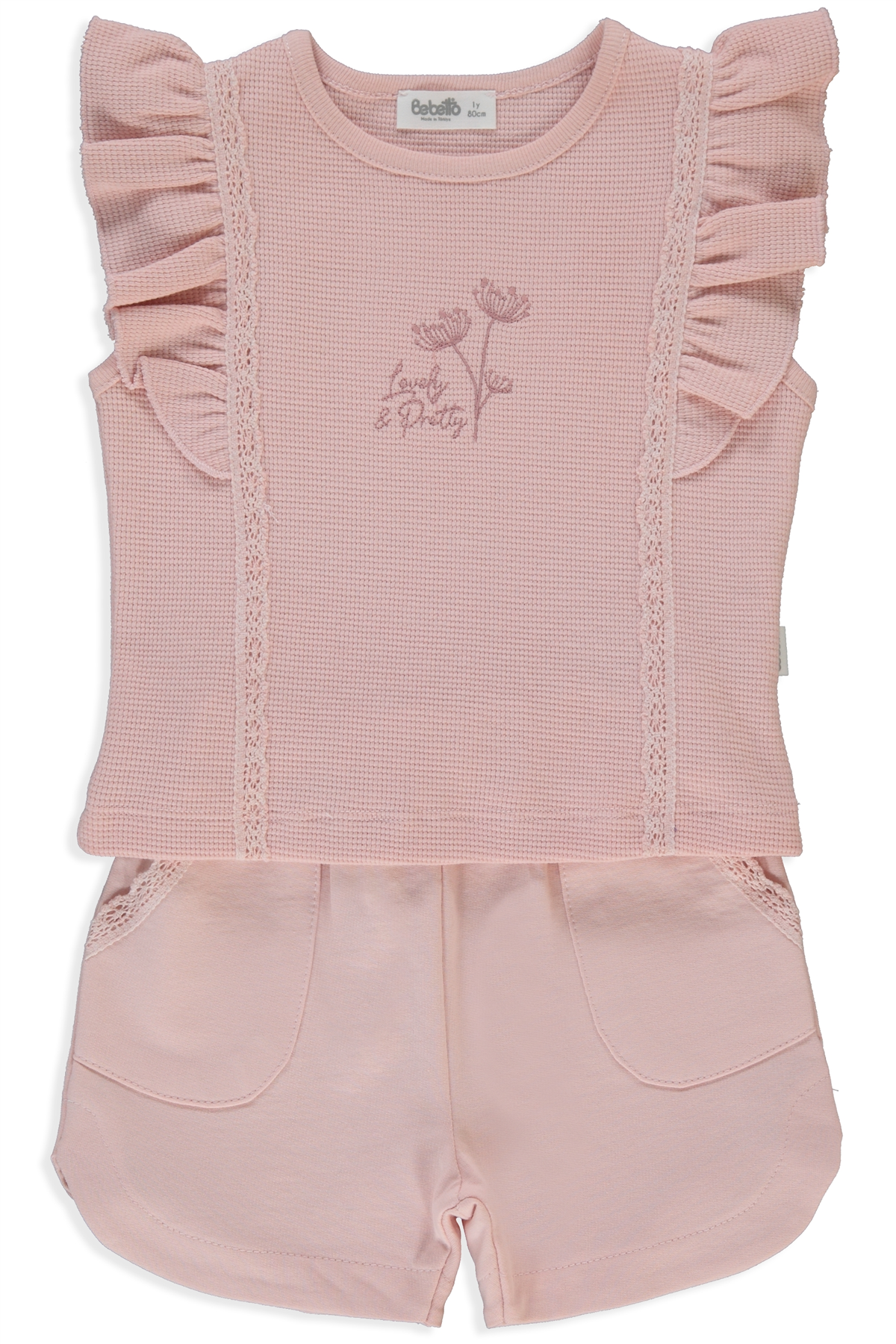 İKİ İP ŞORT 2Lİ TAKIM (LACY GIRL) PEMBE