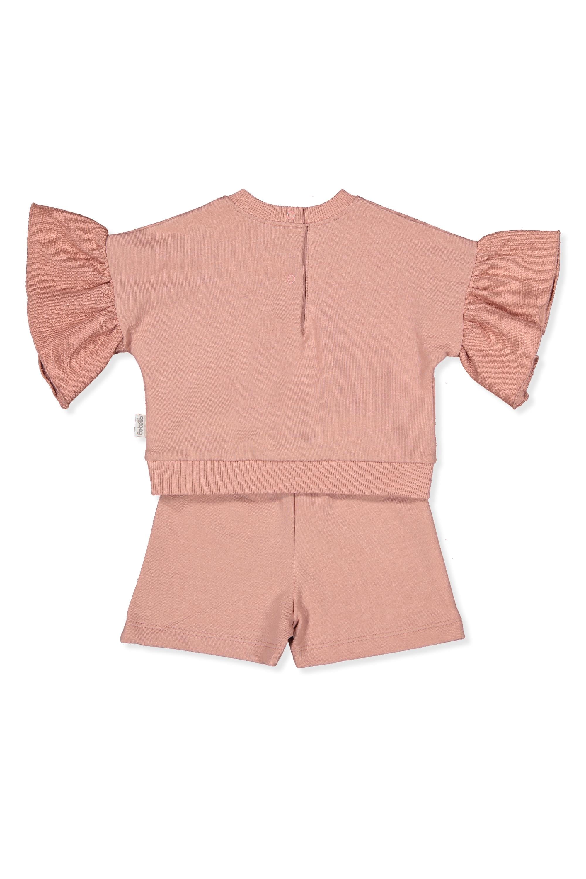 İKİ İP SWEAT 2Lİ TAKIM (GOOD VIBES/25) GÜL KURUSU